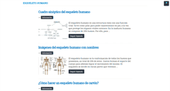 Desktop Screenshot of esqueletohumano.net